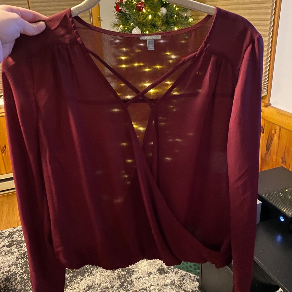 Maroon shirt